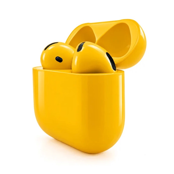 Merlin Craft Customized Apple AirPods 5 WC Yellow Glossy Bold