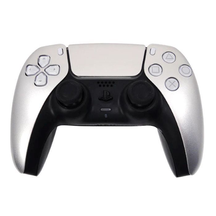 Customized Sony PS5 Dual Sense Controller Silver Metallic Edition