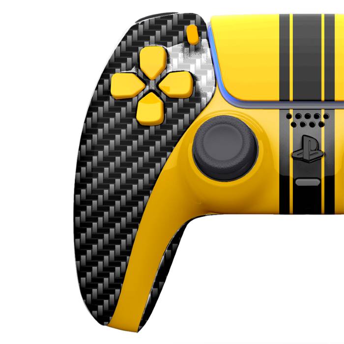 Customized Sony Dual Sense Gaming Controller For Ps5 & Ps5 Slim - Carbon Fiber New 2024 Design