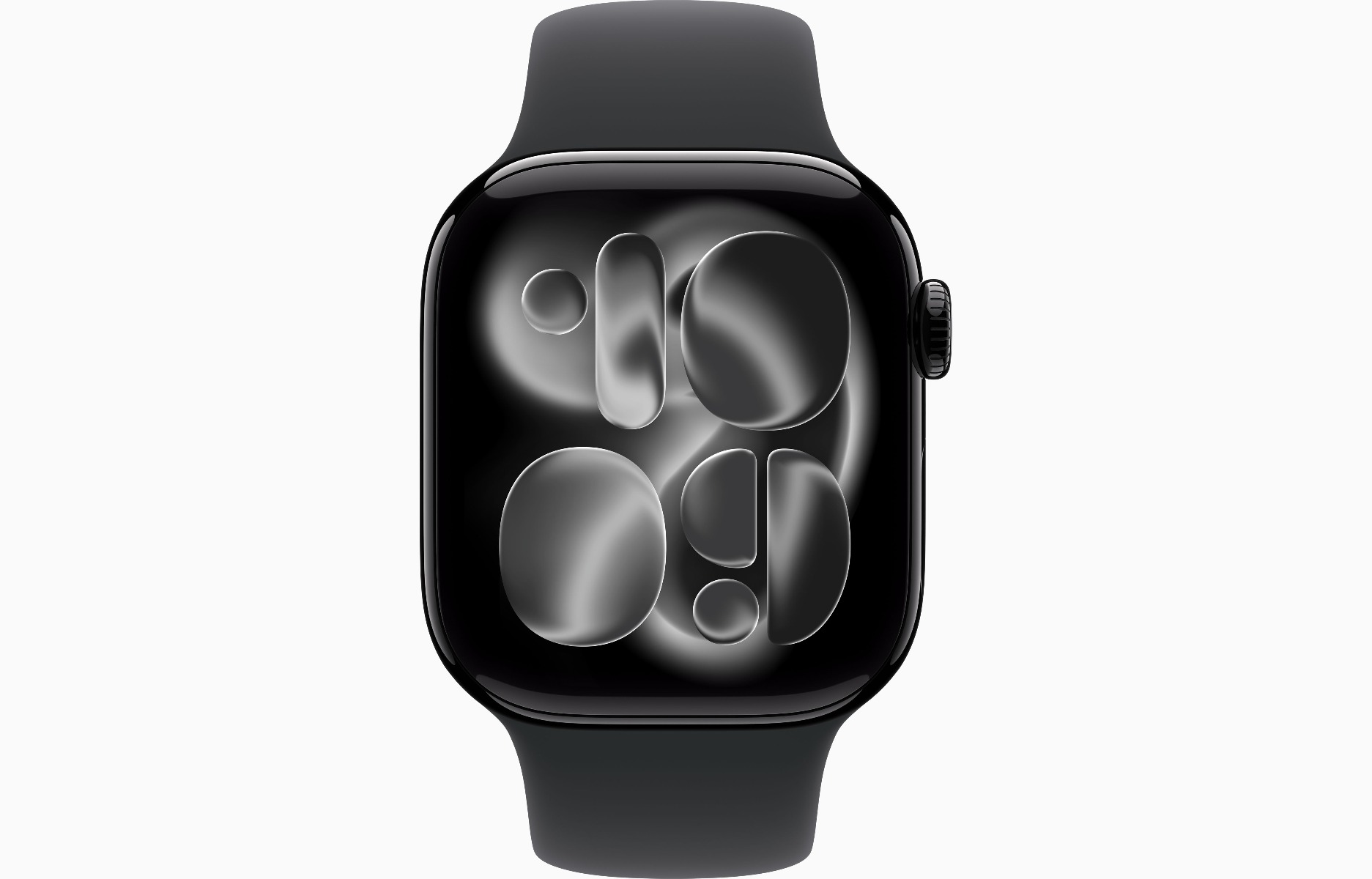 Apple Watch Series 11, GPS, 46mm, Jet Black Aluminium Case with Black  Sport Band, S/M