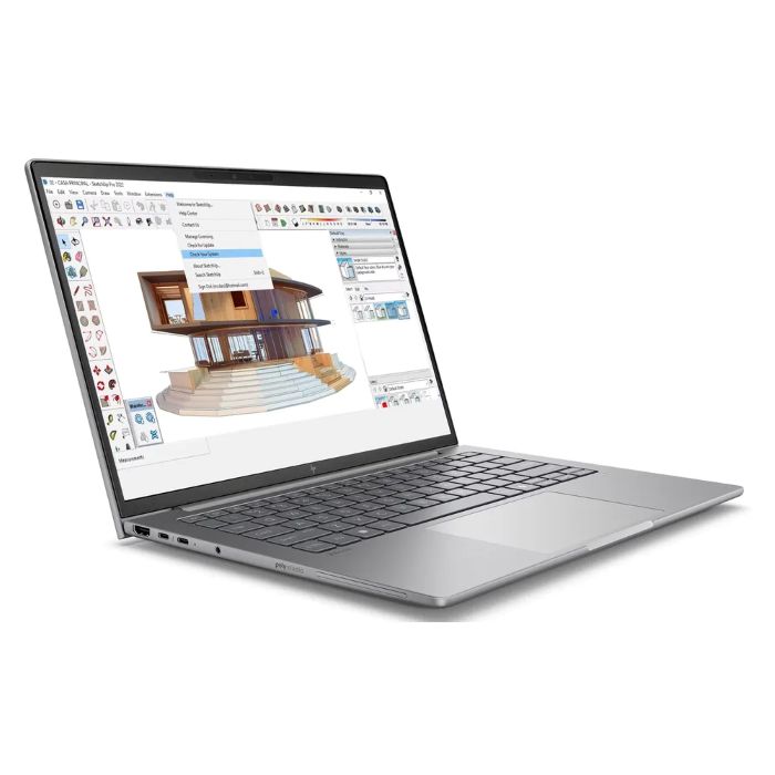 HP ZBook 8 G1i 14 Workstation Laptop, 14inch WUXGA Display, Intel Core Ultra 7 255U Processor, 16GB DDR5 RAM, 1TB SSD,  Windows 11 Pro, English & Arabic Keyboard, 1 Year Warranty