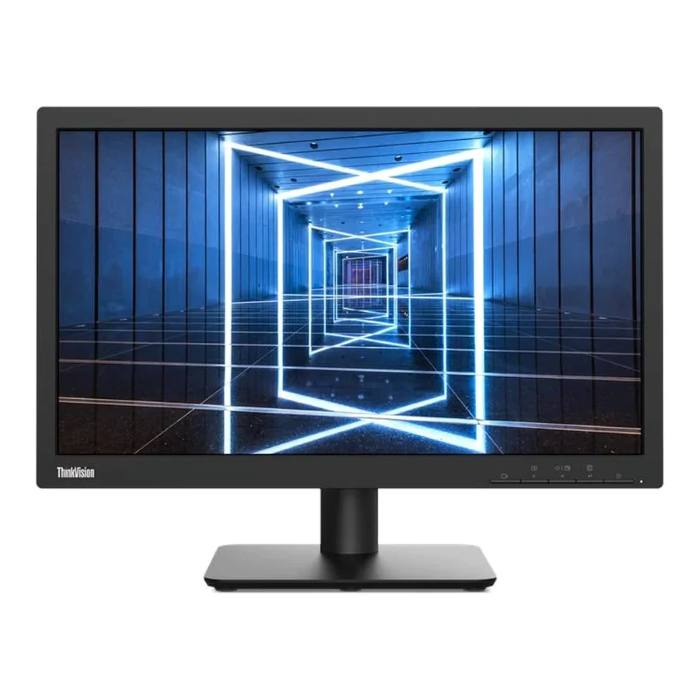 Lenovo 19.5inch HD Plus 1600X900 Monitor, 60Hz, TN Panel, Anti-glare, HDMI, VGA, Tilt Adjustable Stand, Black - 62F7KAT4UK