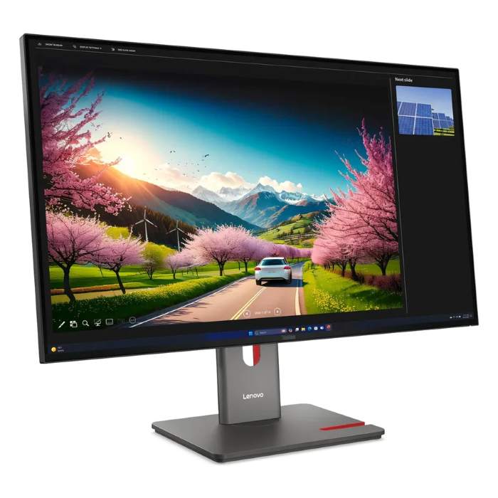 Lenovo Think Vision 31.5inch UHD 3840X2160 Monitor, 120Hz, IPS Panel, Anti-glare, 4ms, HDMI, DisplayPort, Adjustable Stand, Black - 64A8XAT2UK