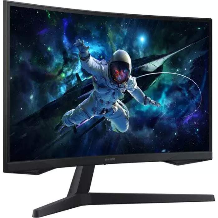 Samsung G5 G55C 27inch Odyssey QHD 2560X1440 Curved Gaming Monitor, 1ms, 165Hz, HDMI, DP, Tilt, Adjustable, Black - LS27CG552EMXUE