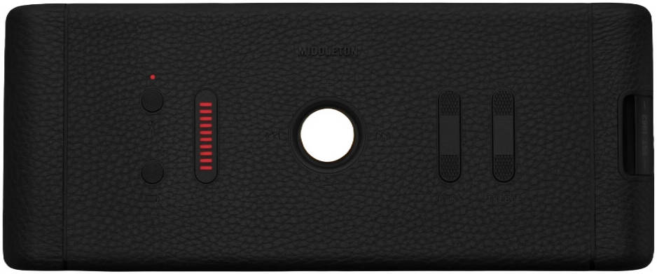 Marshall Middleton Portable Bluetooth Speaker- Black And Brass