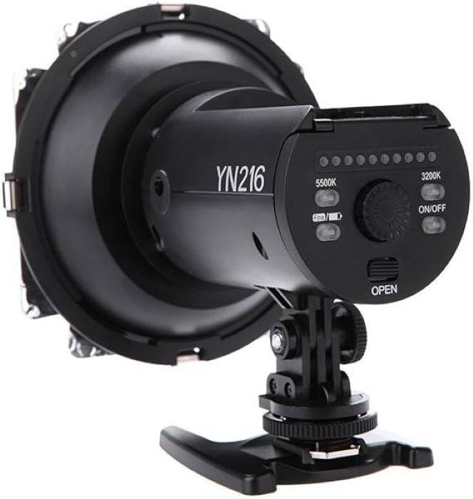 Yongnuo Pro LED Video Light 5500K for DSLR Camcorder, YN216-3585 - Black