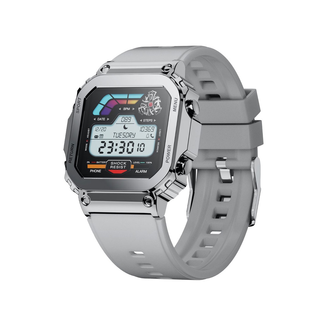 Porodo Nomad, Smart Watch- Silver