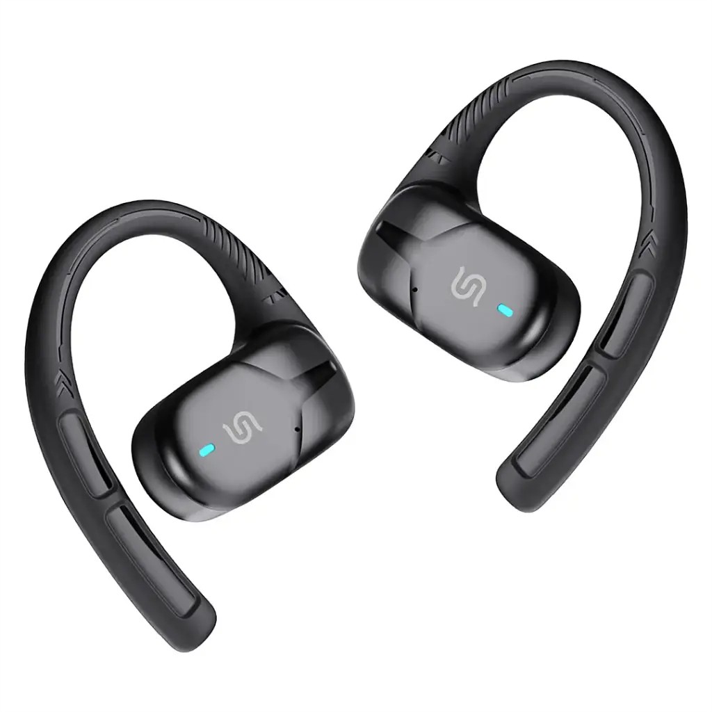 Porodo Soundtec Octopus, Open-Ear Wireless Earbuds- Black