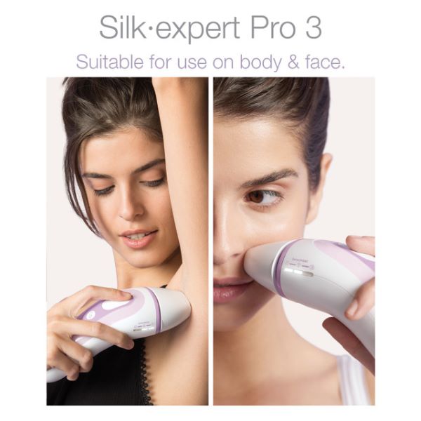 Braun Silk Expert Pro 3 PL3111 Latest Generation IPL Permanent Hair Removal White And Lilac