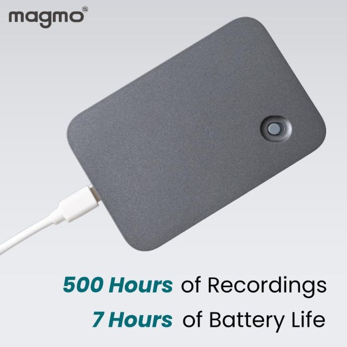 Magmo, Magnetic Snap-on Call Recorder for iPhone Space Gray