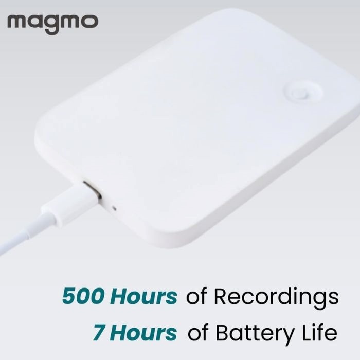 Magmo, Magnetic Snap-On Call Recorder For iPhone -White