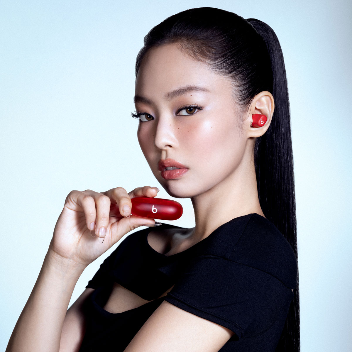 Beats Solo Buds, True Wireless Bluetooth Earbuds -Transparent Red
