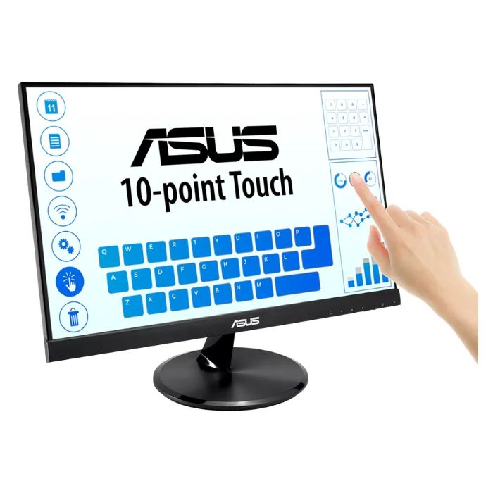 Asus 21.5inch FHD 1920X1080 Touch Monitor, IPS Panel, Multi-touch, 60Hz, HDMI, 5ms, Black - VT229H
