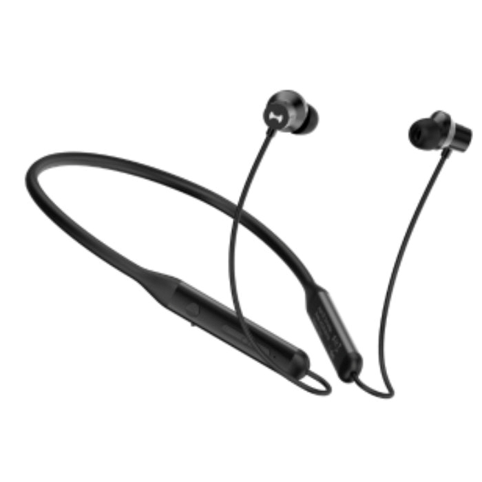 Hezire Hband AI Wireless Neckband Headset, Jet Black - HEZ-BTNBAI-750