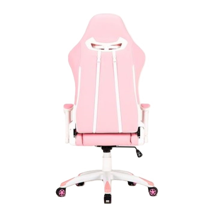Meetion Gaming Chair-16 White & Pink