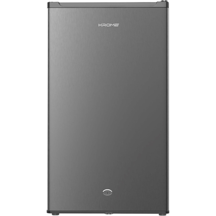 KROME 120L Single Door Refrigerator Inox Silver – KR-RDC120H