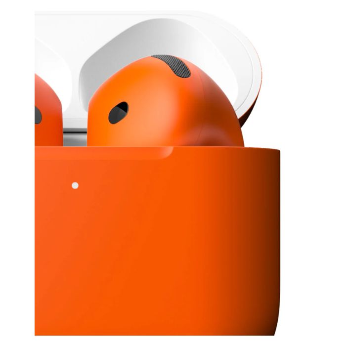 Merlin Craft Customized Apple Airpods 4 Neon Orange