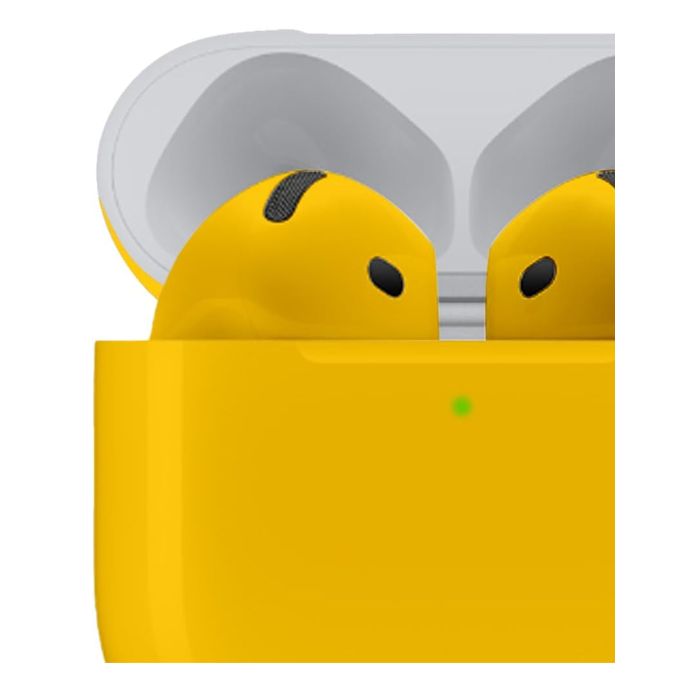 Merlin Craft Customized Apple Airpods 4 Yellow Glossy