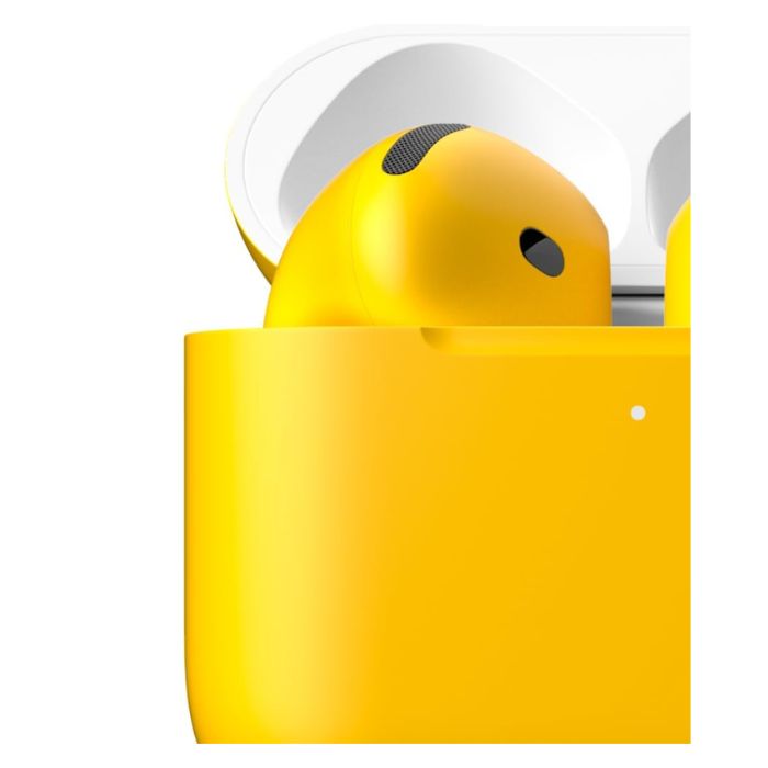 Merlin Craft Customized Apple Airpods 4 Yellow Matte