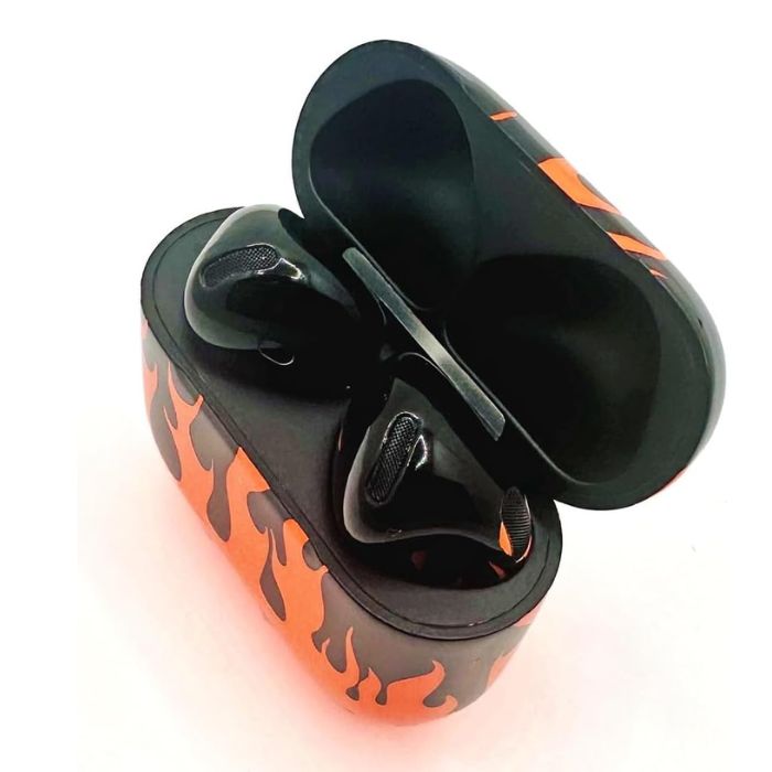 Merlin Craft Customized Apple Airpods 4 Fire Storm