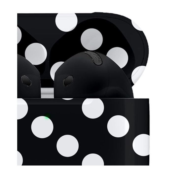 Merlin Craft Customized Apple Airpods 4 Anc Black Polka