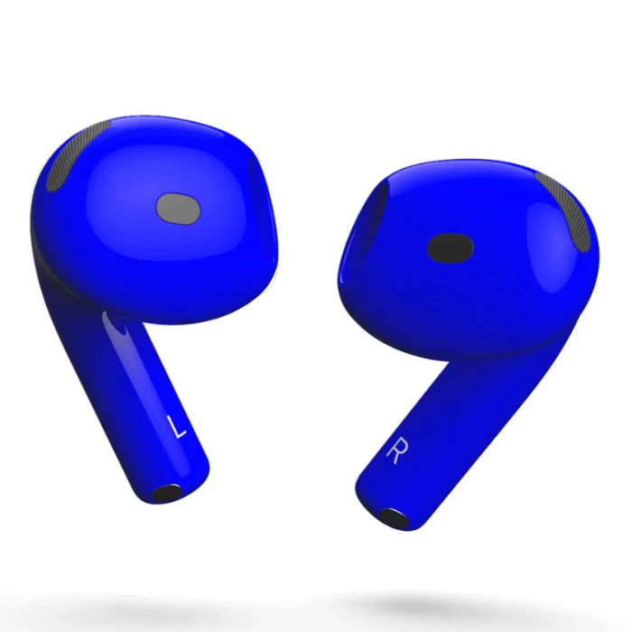 Merlin Craft Customized Apple Airpods 4 ANC Blue Glossy