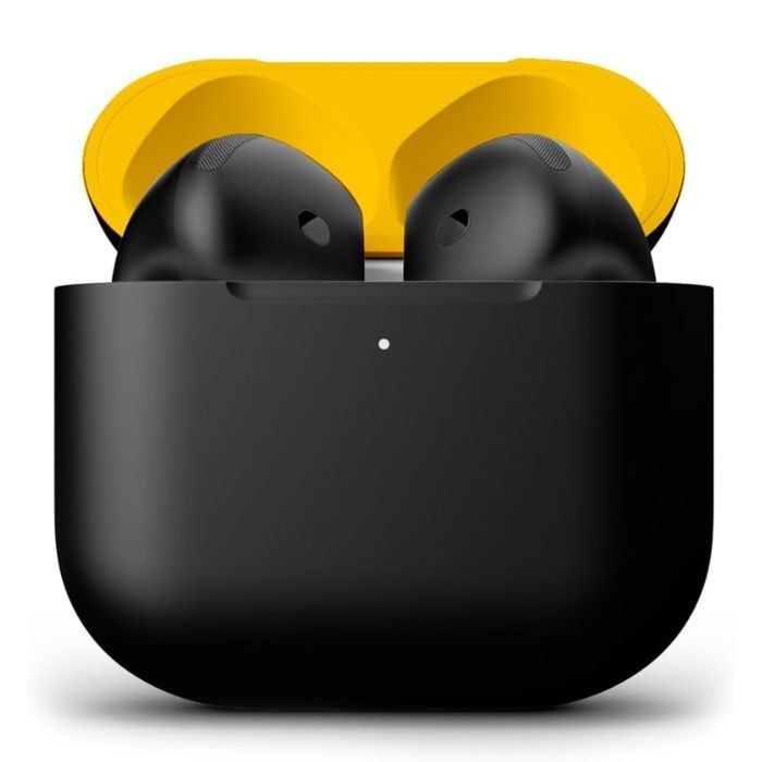 Merlin Craft Customized Apple AirPods 5 Black Yellow Matte