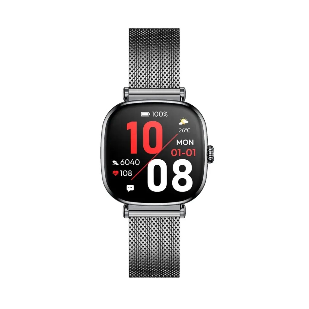 Green Lion Princess, Smart Watch- Black