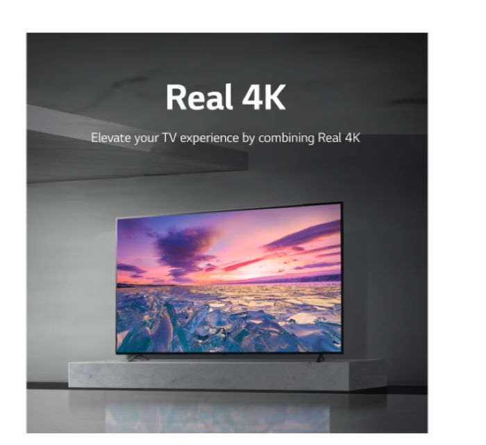 LG UHD 4K Tv 65 Inch, Cinema Screen Design 4K Active HDR WebOS22 With Thinq AI - 65UP8006