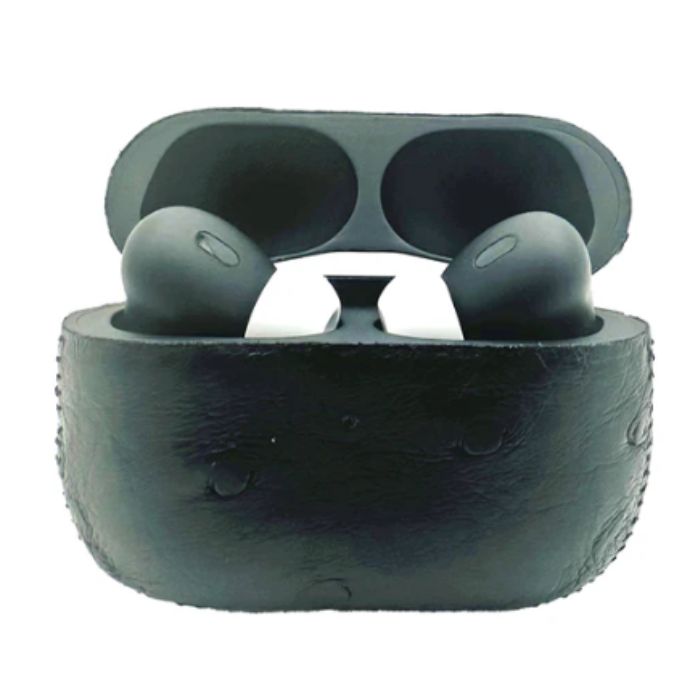 Customized Apple AirPods Pro 3 Leather Ostrich Black
