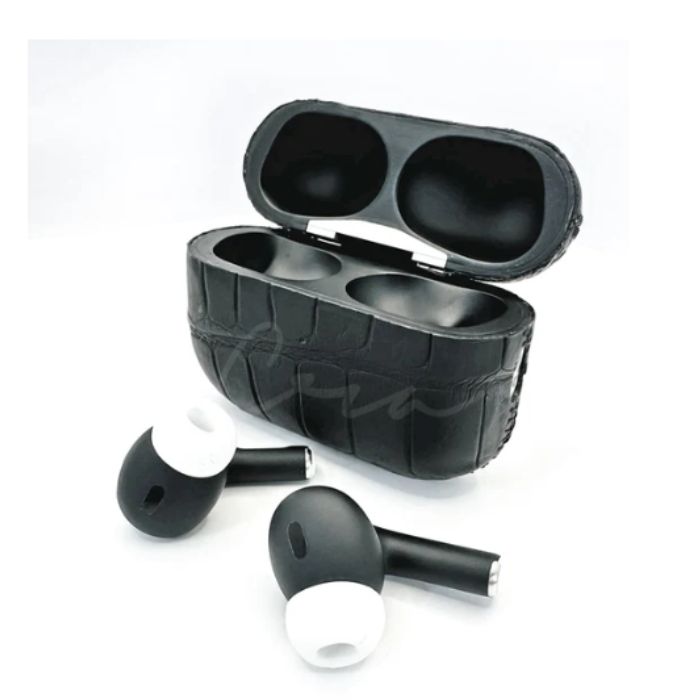 Customized  Apple AirPods Pro 3 Leather Alligator Graphite 