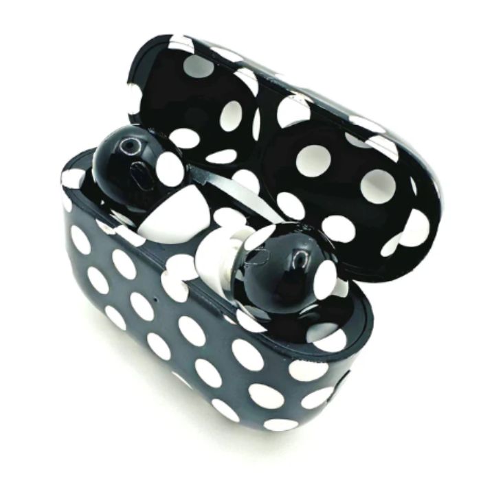 Customized  Apple AirPods Pro 3 Black Polka 