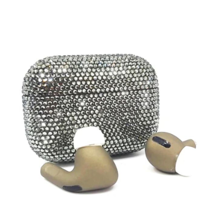 Customized  Apple AirPods Pro 3 Crystal Black Diamond 