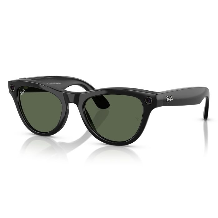 Ray-Ban Meta Gen 2 Wayfarer Shiny Black Transitions Graphite Green RW4012 