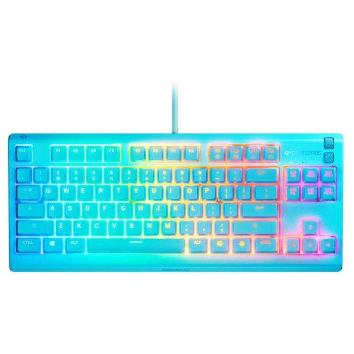 SteelSeries Apex 3 TKL Wired Membrane Gaming Keyboard - Aqua
