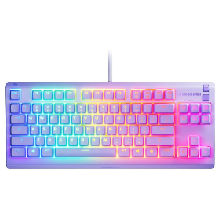 SteelSeries Apex 3 TKL Wired Membrane Gaming Keyboard - Lavender