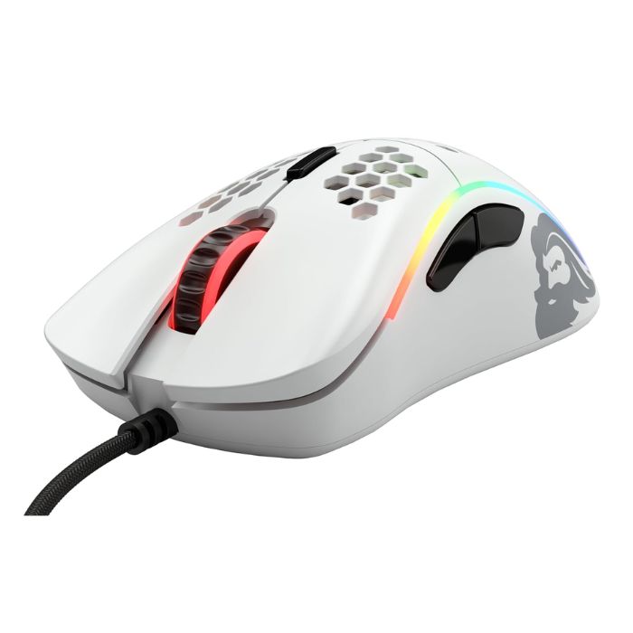 Glorious PC Gaming Race USB Model D Ergonomic Gaming Mouse - Matte White