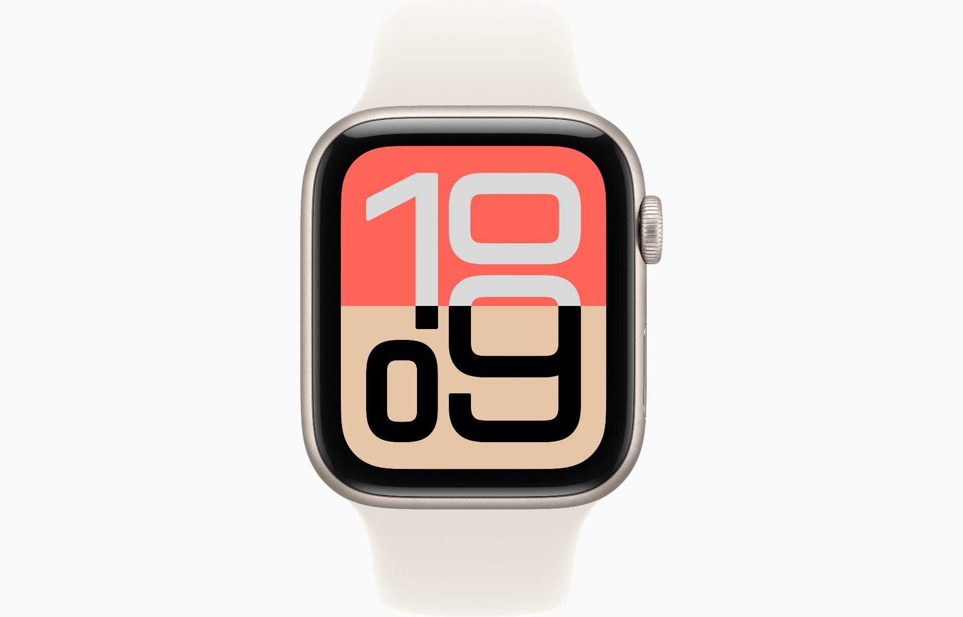 Apple Watch SE 3, GPS, 44mm, Starlight Aluminum Case with Starlight Sport Band 