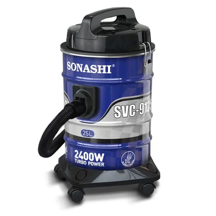 Sonashi 2400W 25L Drum Vacuum Cleaner Blue-Grey