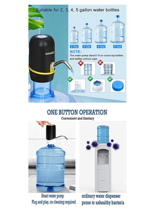 Sonashi Rechargeable Water Dispenser Pump - SWP-55
