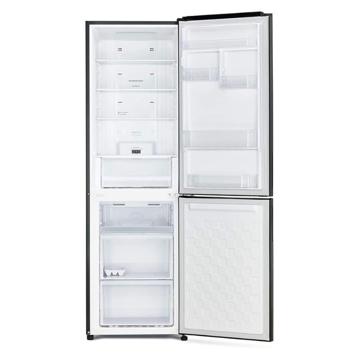 Hitachi 410L, 2 Double Doors, Bottom Mount Freezer Refrigerator RBG410PUK6X4GBK, Black