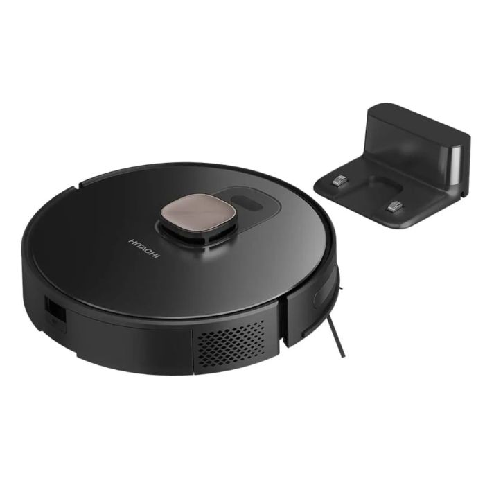 Hitachi Robot Vacuum Cleaner With LDS Navigation Mapping, Powerful Suction Power Up to 5000Pa, Auto Charge - RVX20PBKCG