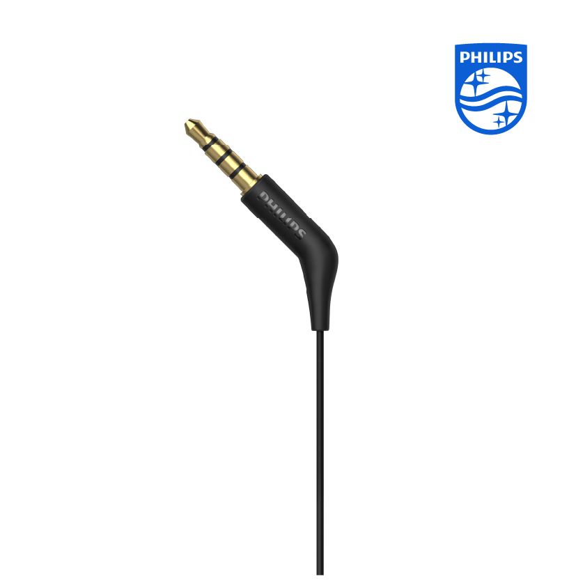 Philips In Ear Black Headphone With Mic-TAE1105BK/00