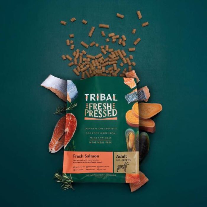 Tribal Fresh Pressed Complete Fresh Salmon Adult Dry Dog Food 2.5Kg