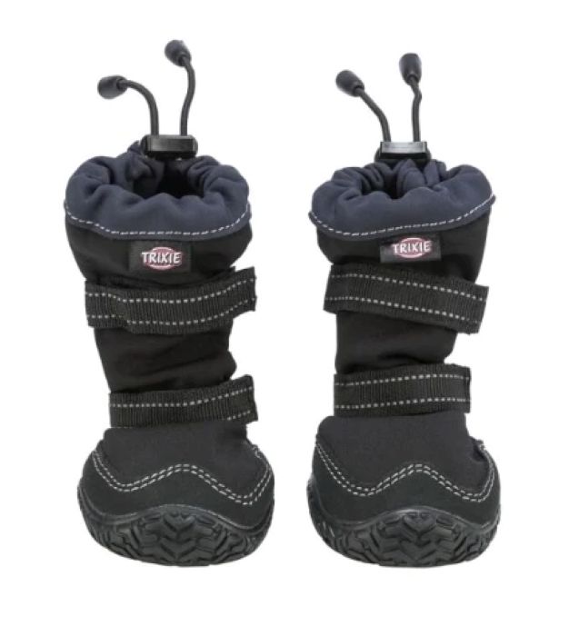 Trixie 2Pcs Active Long Paw Protection Walker For Dogs Black - S-M