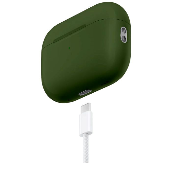 Merlin Craft Apple Airpods Pro Gen 2C, Green Glossy
