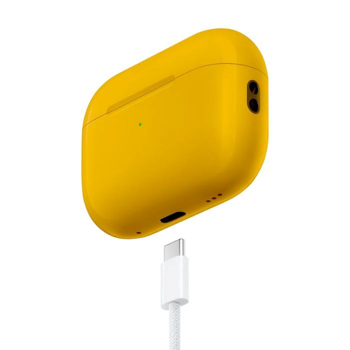 Merlin Craft Apple Airpods Pro Gen 2C, Yellow Glossy