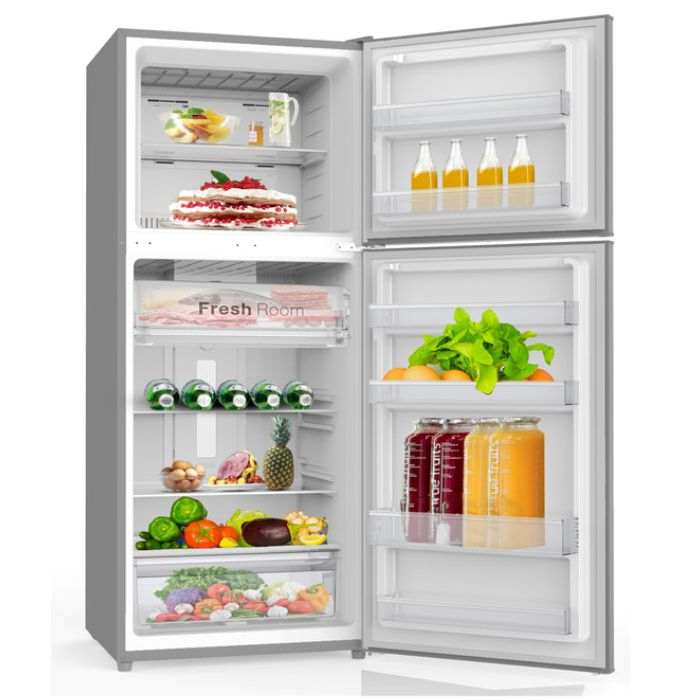 Sonashi 332Litres Double Door Refrigerator CFC Free  Metalic Gray - SFD-550NF2