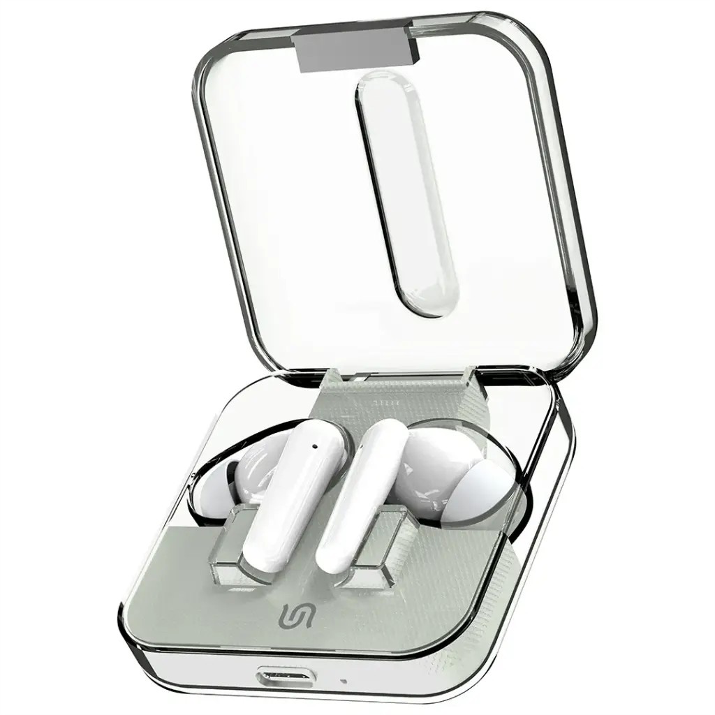 Porodo Soundtec Vibe Wireless Earbuds Omnidirectional Microphone- White