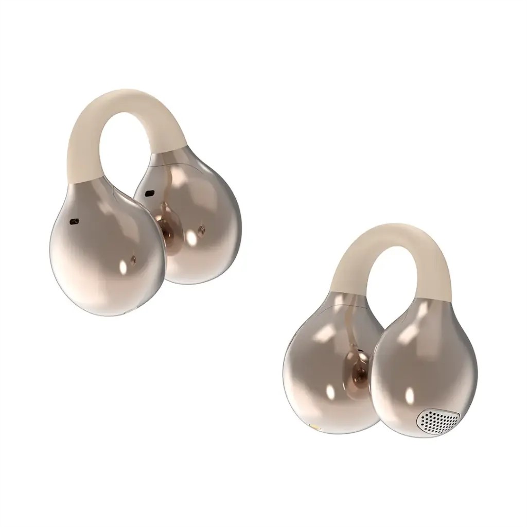 Porodo Soundtec Vogue, Open-Ear Clip-on Wireless Earbuds- Pink